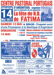 La fête de Notre Dame de FATIMA - 13 et 14 mai 2017