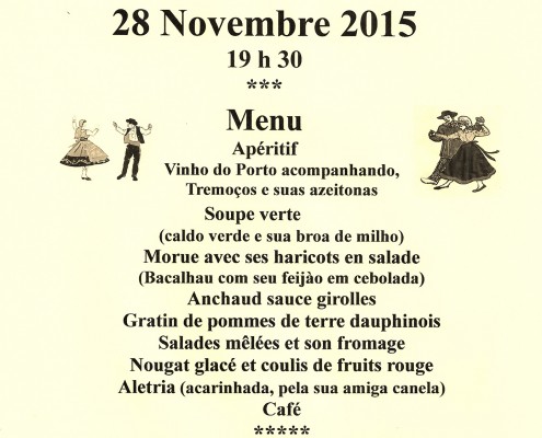 Repas Dansant organisé par ADTTM, le 28 novembre 2015
