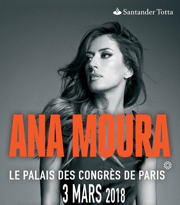 Ana Moura en concert au Palais des Congrès de Paris le 3 mars 2018