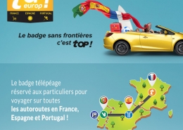 Badge Télépéage France - Espagne - Portugal