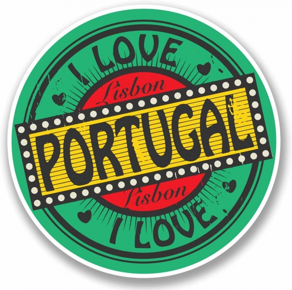 Stickers I love Lisbon Portugal