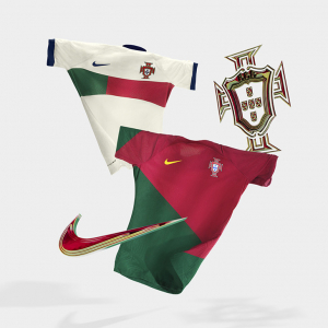 Nouveaux maillots du Portugal pour la coupe du monde 2022 au Qatar