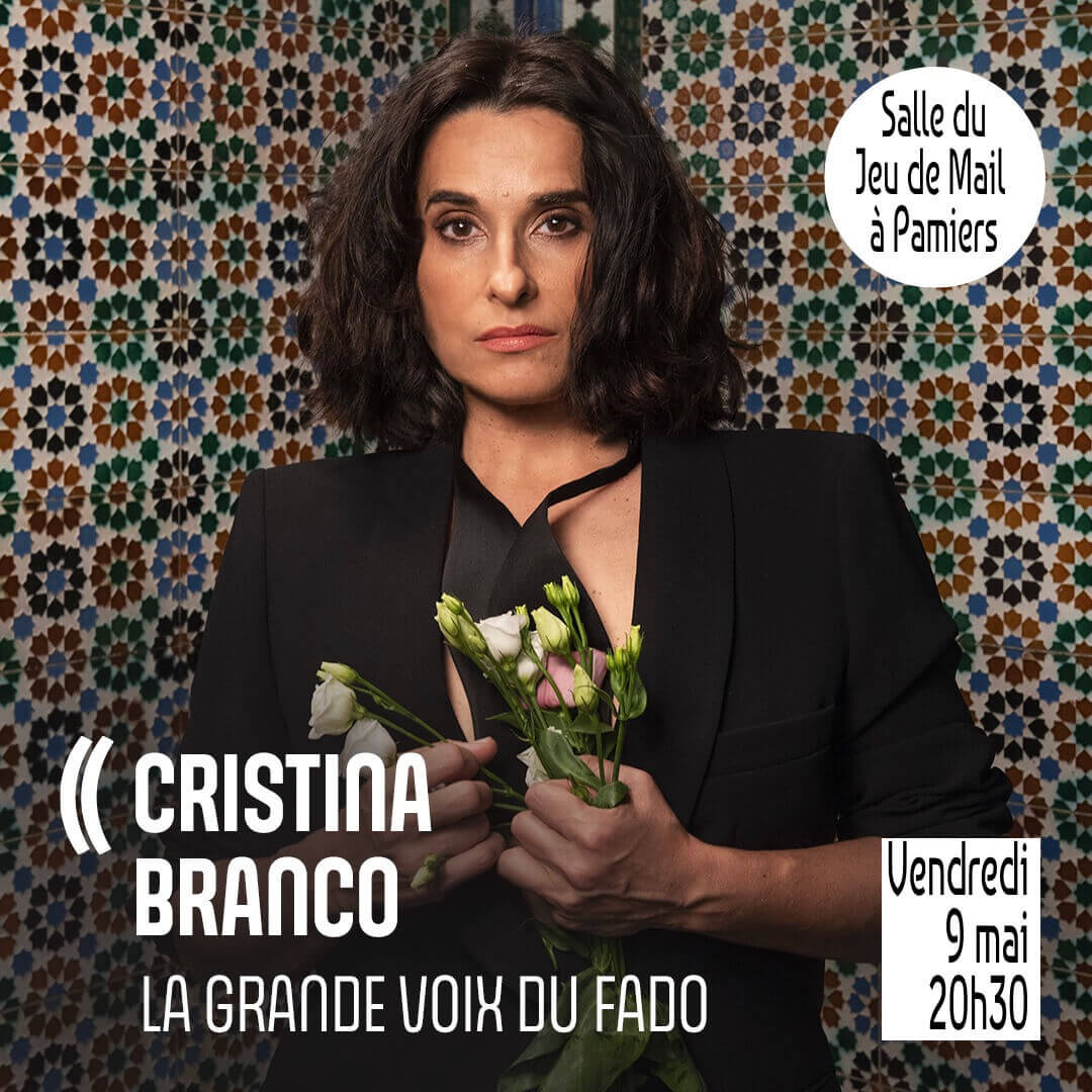 Concert de Cristina Branco le vendredi 9 mai à 20h30 à la salle du Jeu de Mail à Pamiers