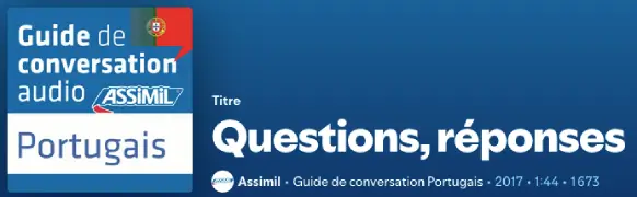 Podcast - Guide de conversation audio ASSIMIL Portugais