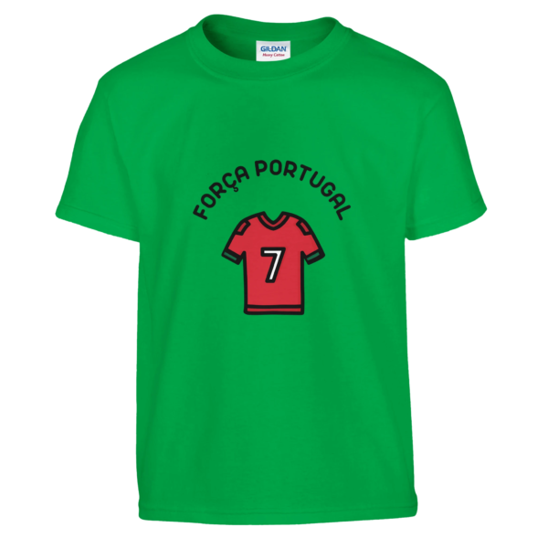 T-shirt enfant FORÇA PORTUGAL | vert