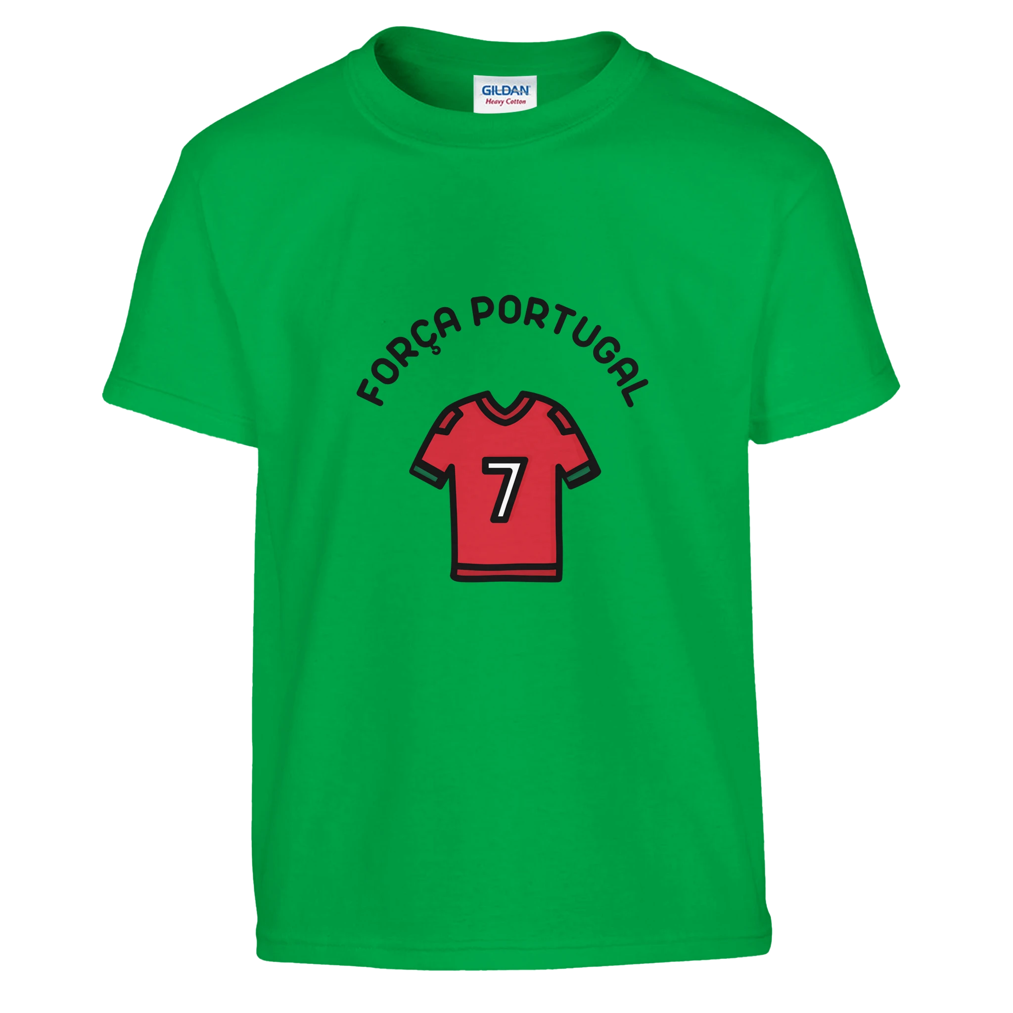 T-shirt enfant FORÇA PORTUGAL | vert