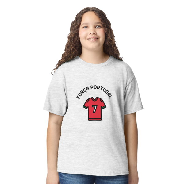 T-shirt enfant FORÇA PORTUGAL | gris
