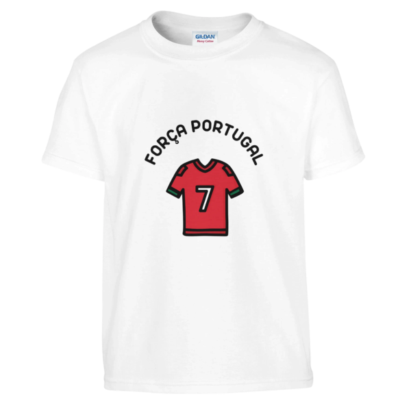 T-shirt enfant FORÇA PORTUGAL | blanc