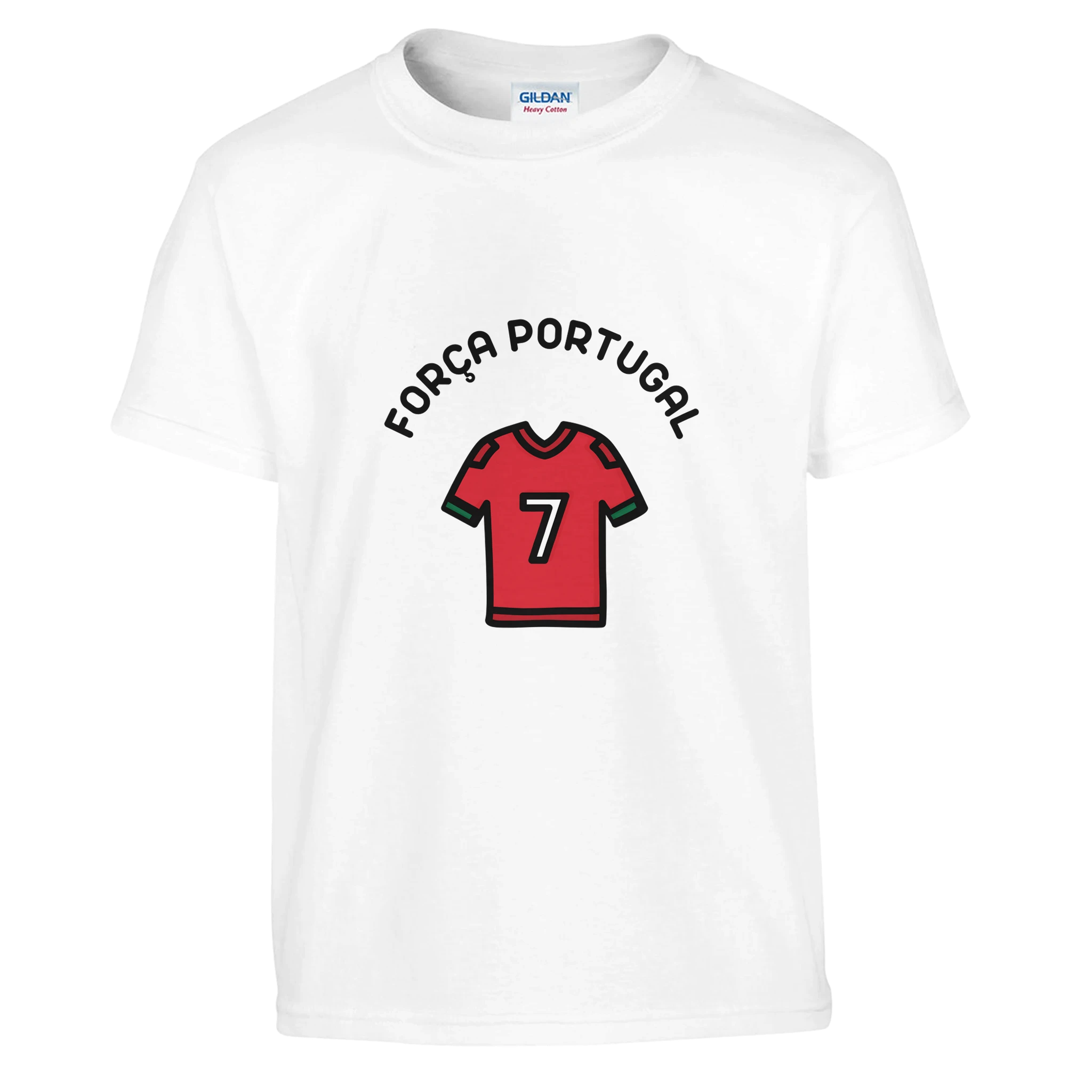 T-shirt enfant FORÇA PORTUGAL | blanc