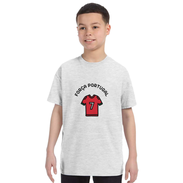 T-shirt enfant FORÇA PORTUGAL | gris