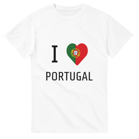 t-shirt I love PORTUGAL blanc