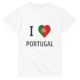 t-shirt I love PORTUGAL blanc