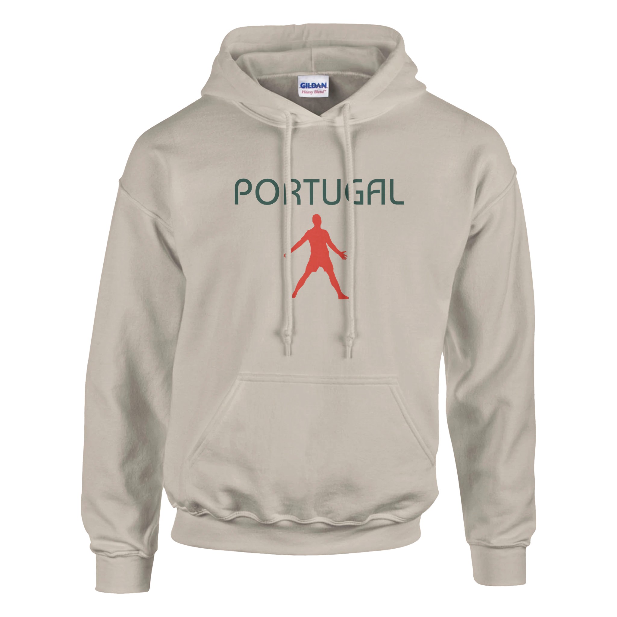 Sweat à capuche PORTUGAL CR7 marron