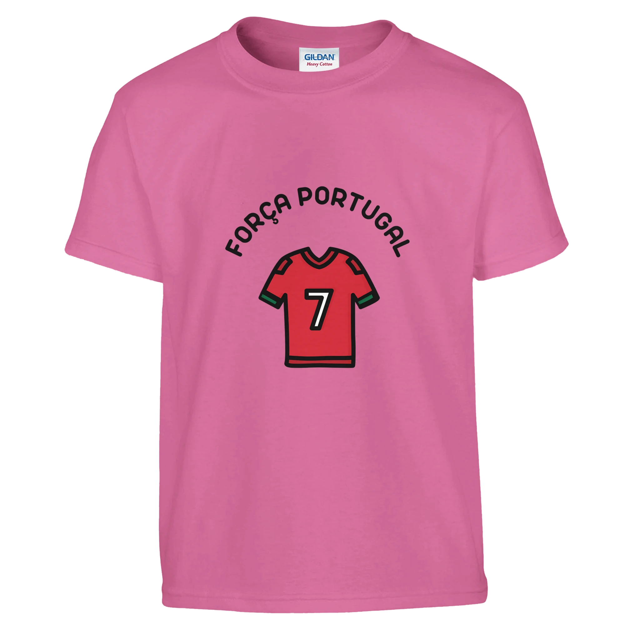 T-shirt enfant FORÇA PORTUGAL | azalée