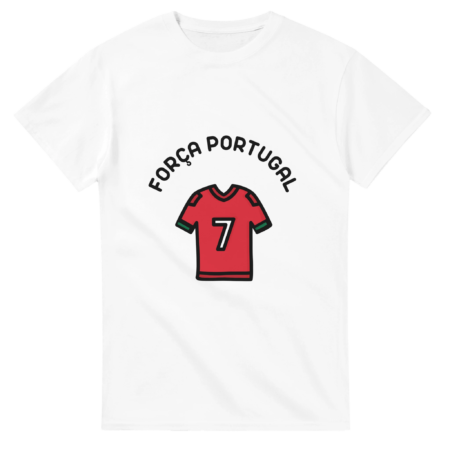 t-shirt FORÇA PORTUGAL blanc
