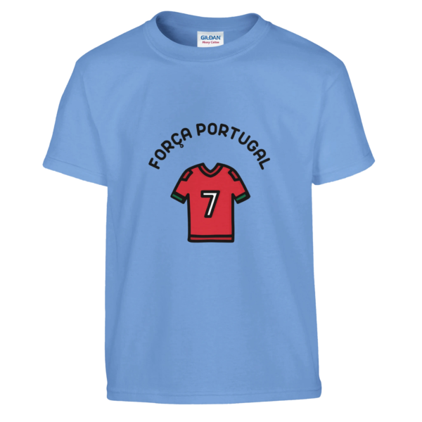 T-shirt enfant FORÇA PORTUGAL | bleu