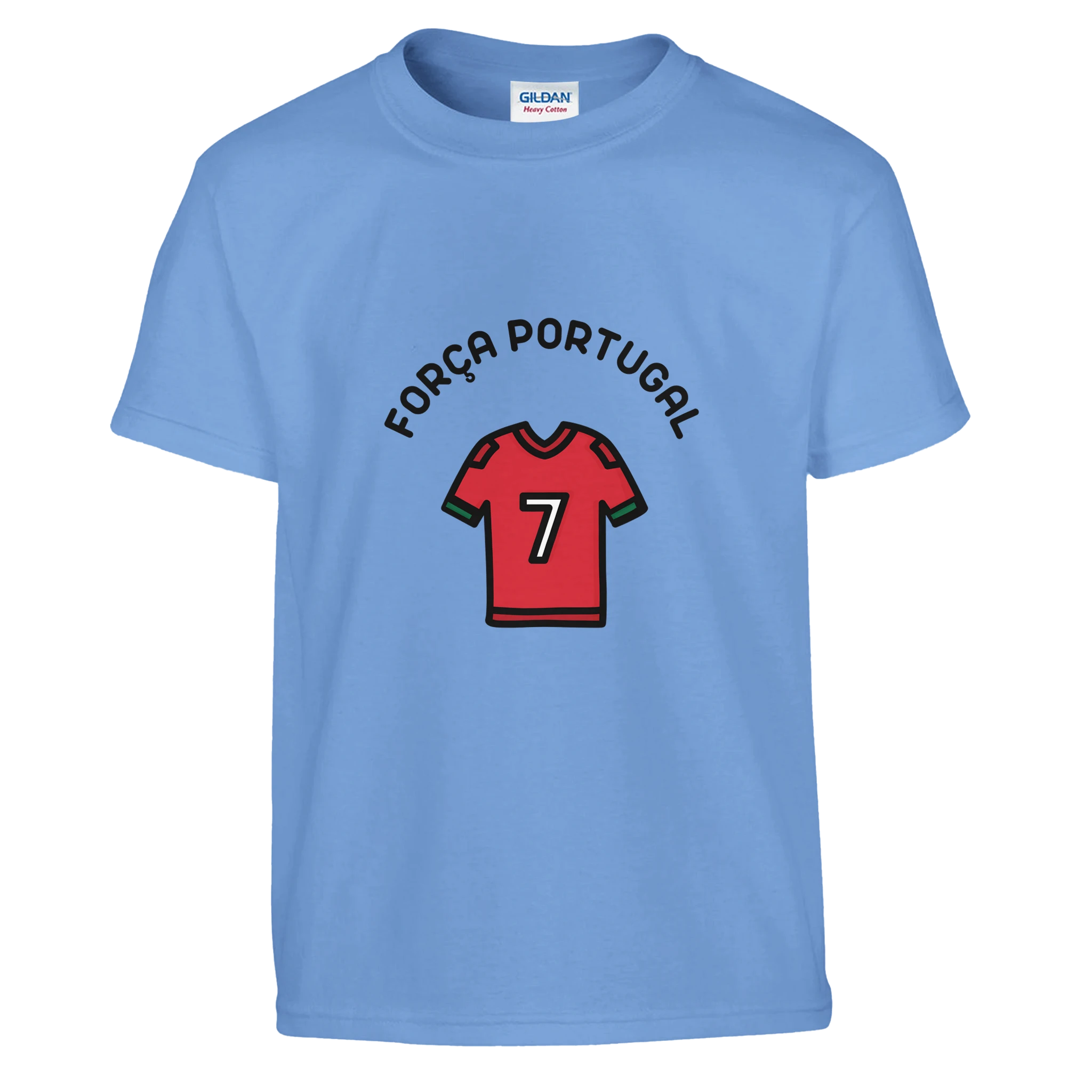 T-shirt enfant FORÇA PORTUGAL | bleu