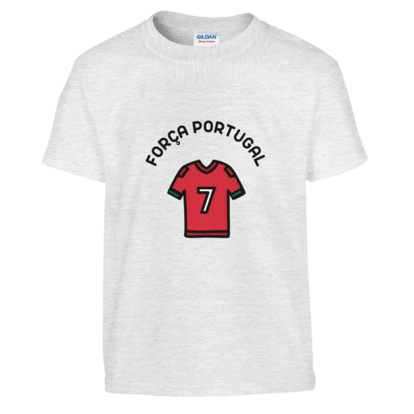 T-shirt enfant FORÇA PORTUGAL | gris