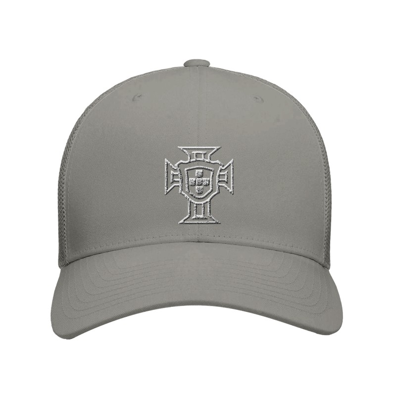 Casquette football Portugal grise - emblème brodé en blanc