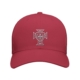 Casquette football Portugal rouge canneberge - emblème brodé en blanc