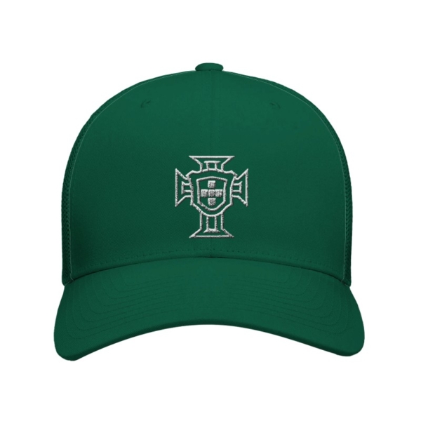 Casquette football Portugal verte - emblème brodé en blanc