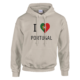 Sweat à capuche I love PORTUGAL CR7 beige