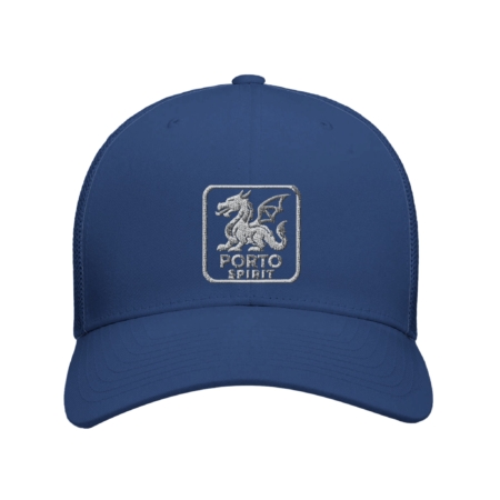 Casquette PORTO SPIRIT bleu, broderie en blanc