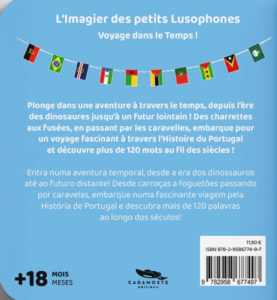 Voyage dans le temps ! - L'imagier des petits lusophones, de Tiago Martins - verso