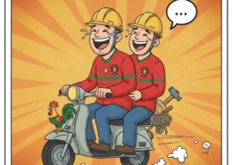 2 portugais en scooter