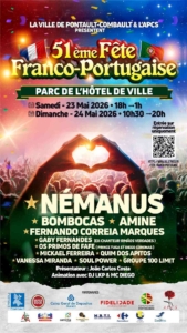 51ème fête Franco-Portugaise à Pontault-Combault les 23 et 24 mars 2026 - affiche complète