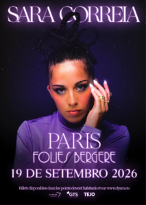 SARA CORREIA en concert à Paris aux Folies Bergère le 19 septembre 2026