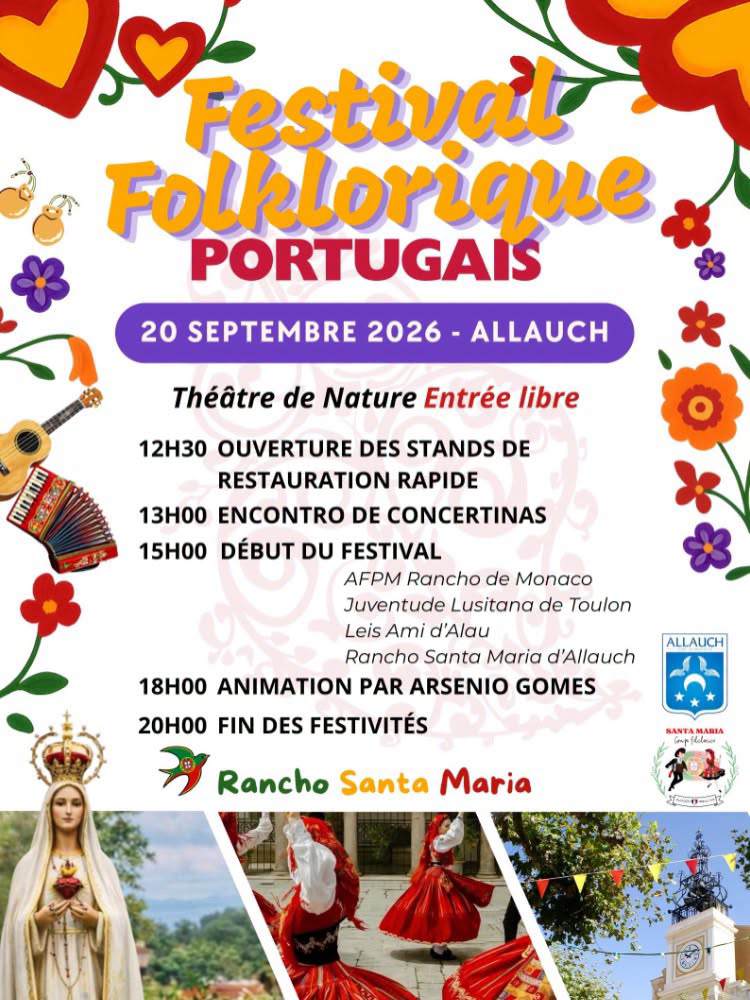 48ème Festival Folklorique Portugais à Allauch, Marseille le dimanche 20 septembre 2026